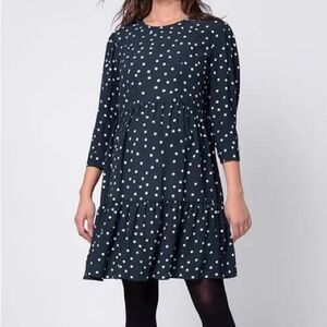 Seraphine Maternity Polka Dot Tiered Dress Size 8